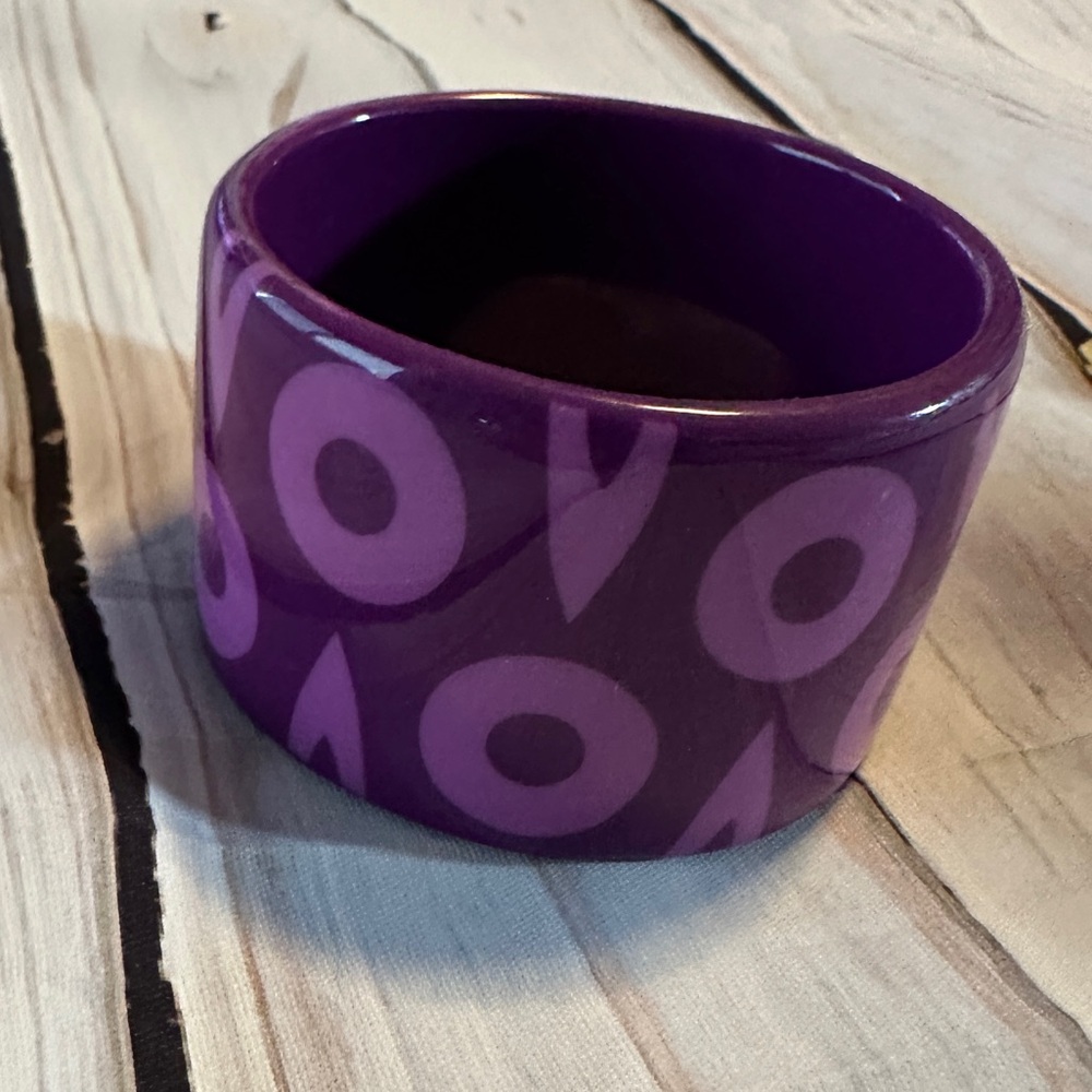 Purple bangle bracelet